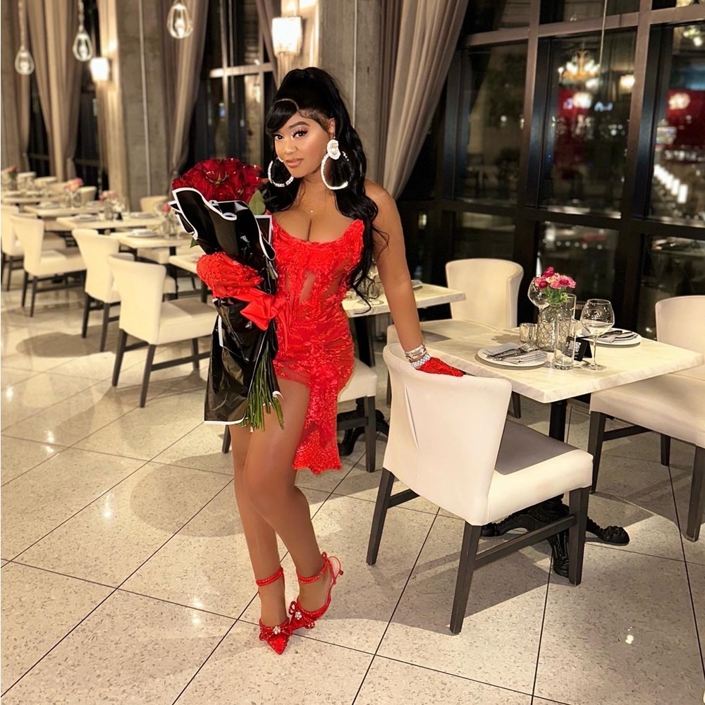 Custom Red Glove Lace Skirt Set 🥀🌹❤️❤️